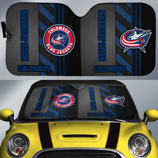 Columbus Blue Jackets Car Sunshade Custom Car Accessories - Gearcarcover - 1