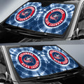 Columbus Blue Jackets Car Sunshade Custom Tie Dye Car Accessories - Gearcarcover - 2