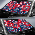 Columbus Blue Jackets Car Sunshade Custom Ugly Style Car Accessories - Gearcarcover - 2