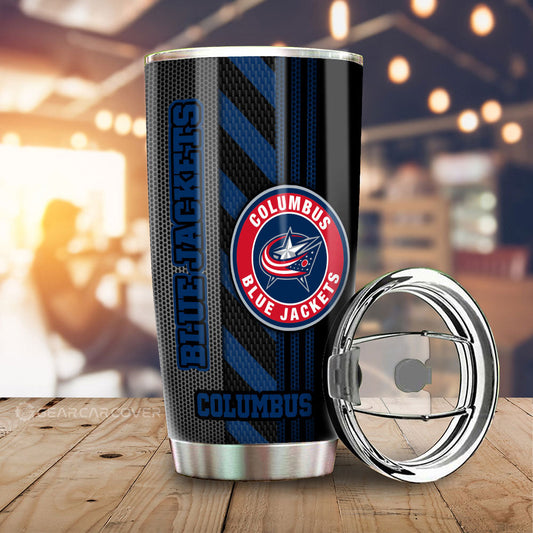 Columbus Blue Jackets Tumbler Cup Custom Car Accessories - Gearcarcover - 2