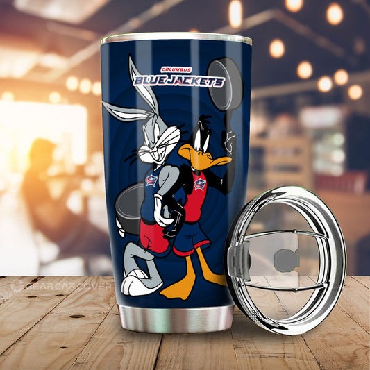 Columbus Blue Jackets Tumbler Cup Custom Car Accessories - Gearcarcover - 2