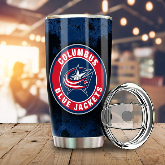 Columbus Blue Jackets Tumbler Cup Custom Car Accessories - Gearcarcover - 2