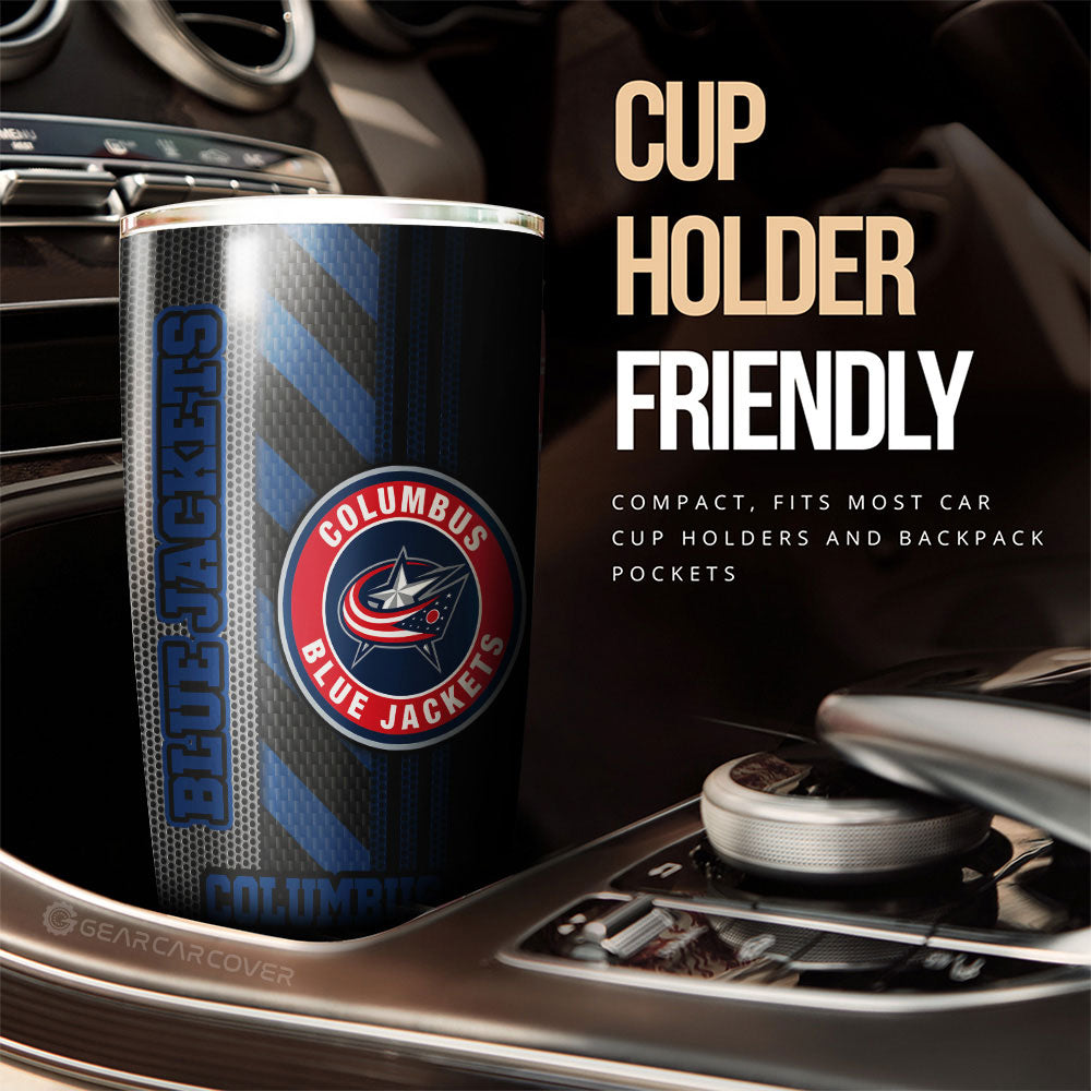 Columbus Blue Jackets Tumbler Cup Custom Car Accessories - Gearcarcover - 3