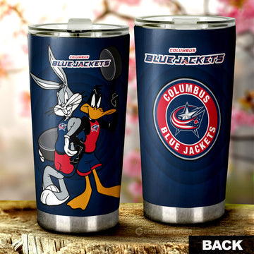 Columbus Blue Jackets Tumbler Cup Custom Car Accessories - Gearcarcover - 1