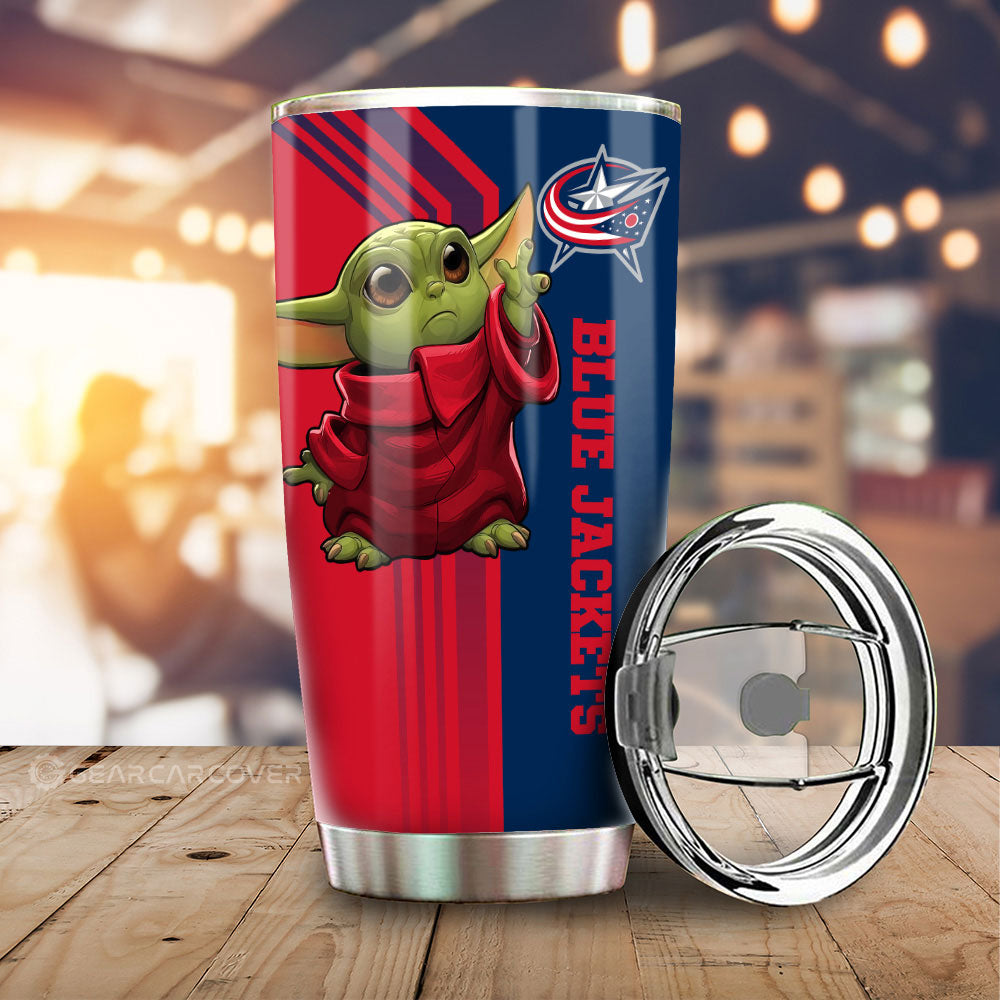 Columbus Blue Jackets Tumbler Cup Custom Car Accessories - Gearcarcover - 1