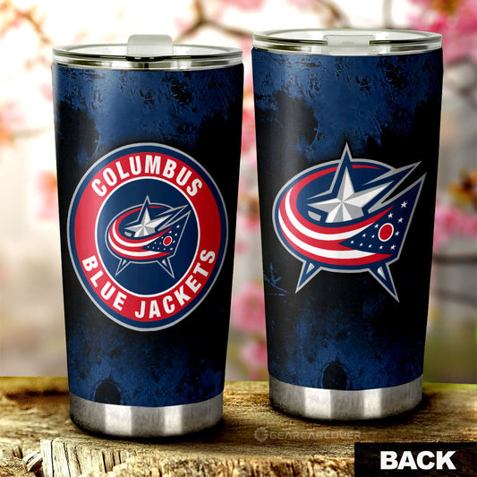 Columbus Blue Jackets Tumbler Cup Custom Car Accessories - Gearcarcover - 1