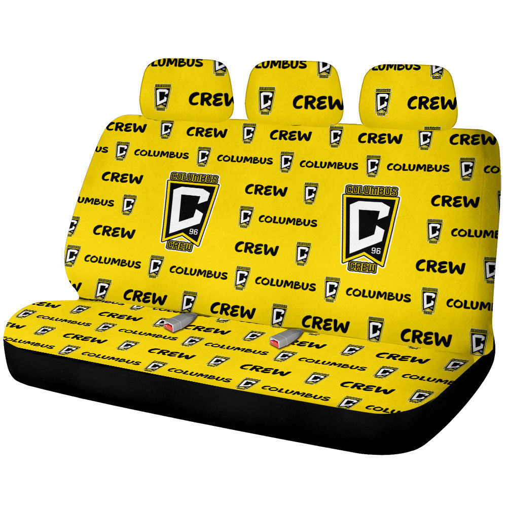 Columbus Crew Car Back Seat Covers Sporty Team Collection - Gearcarcover - 1