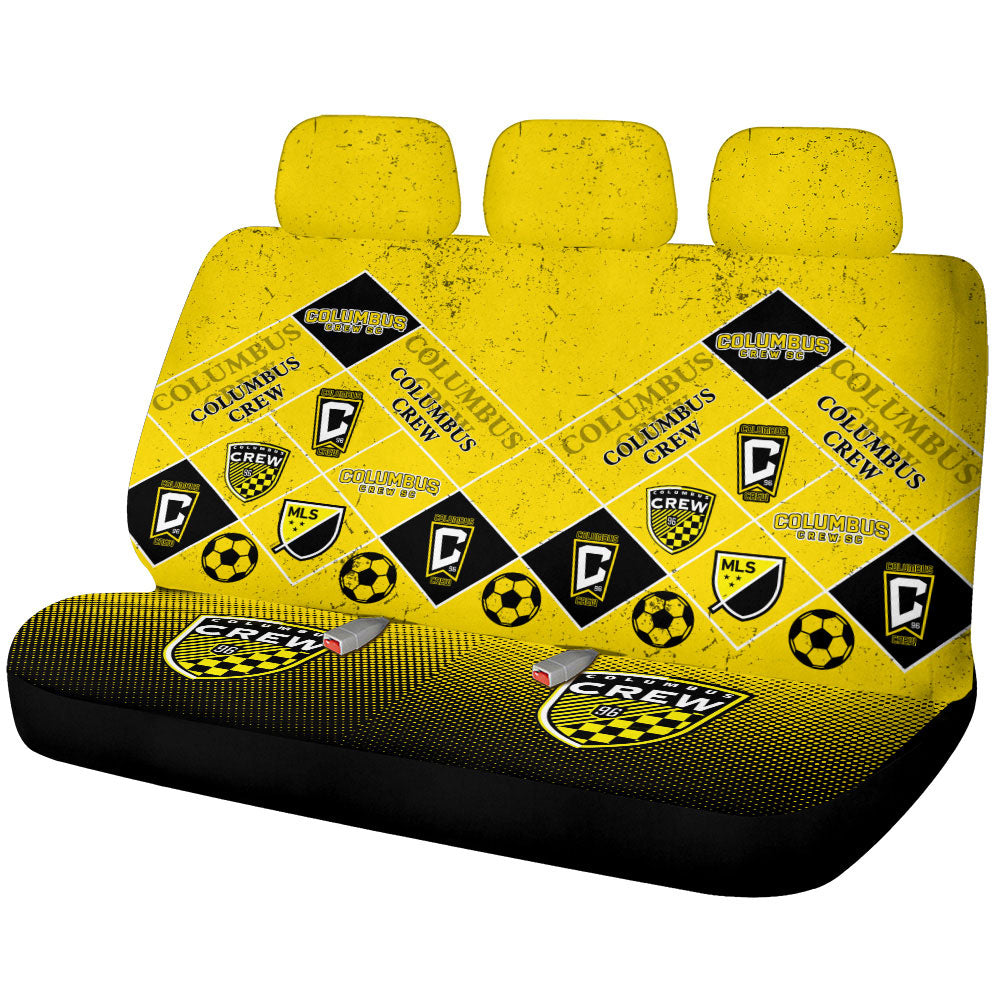 Columbus Crew Car Back Seat Covers Sporty Team Collection - Gearcarcover - 1