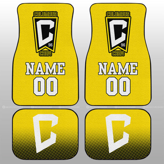 Columbus Crew Car Floor Mats Sporty Team Collection - Gearcarcover - 1
