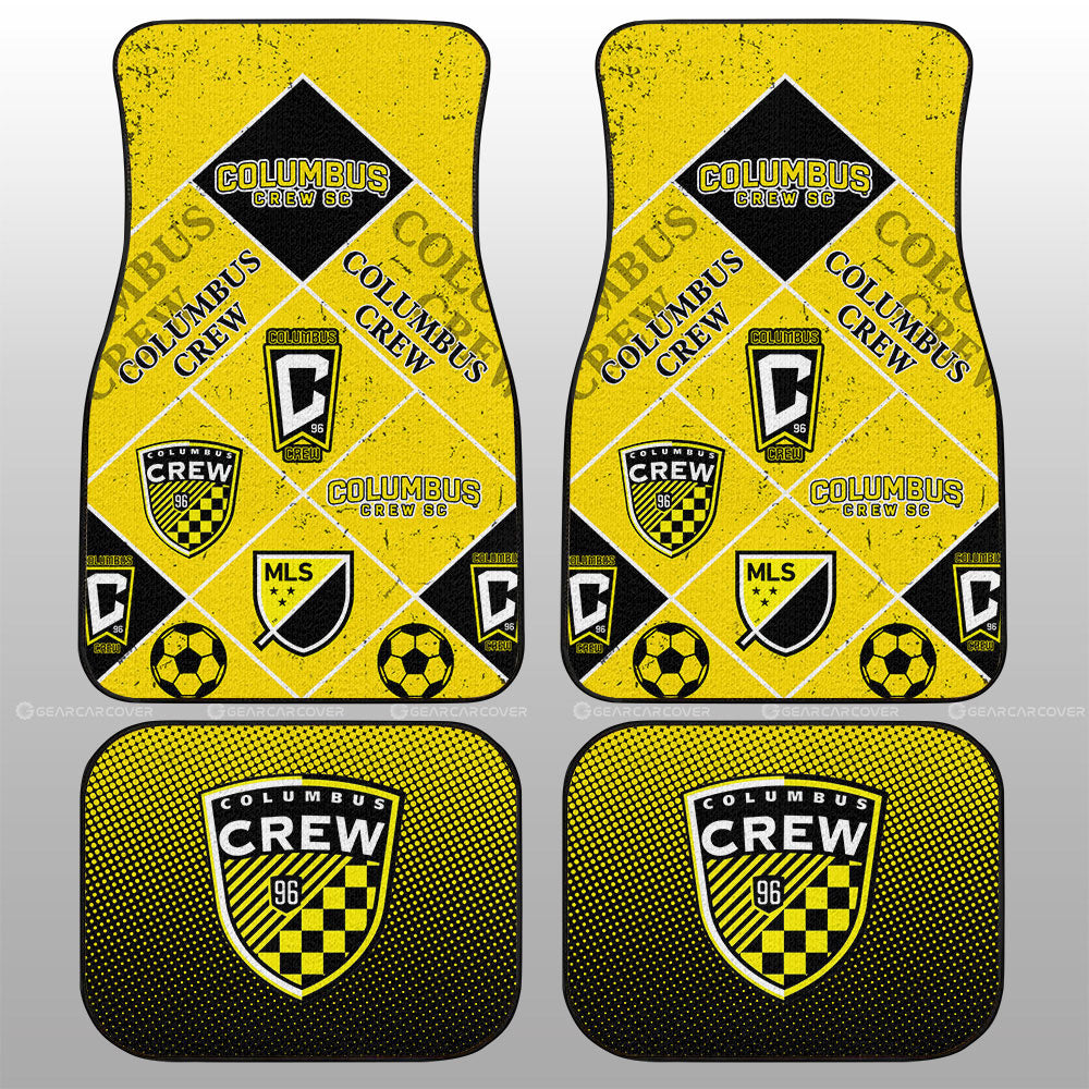 Columbus Crew Car Floor Mats Sporty Team Collection - Gearcarcover - 1