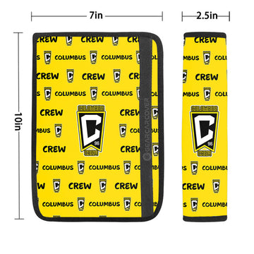 Columbus Crew Seat Belt Covers Sporty Team Collection - Gearcarcover - 1