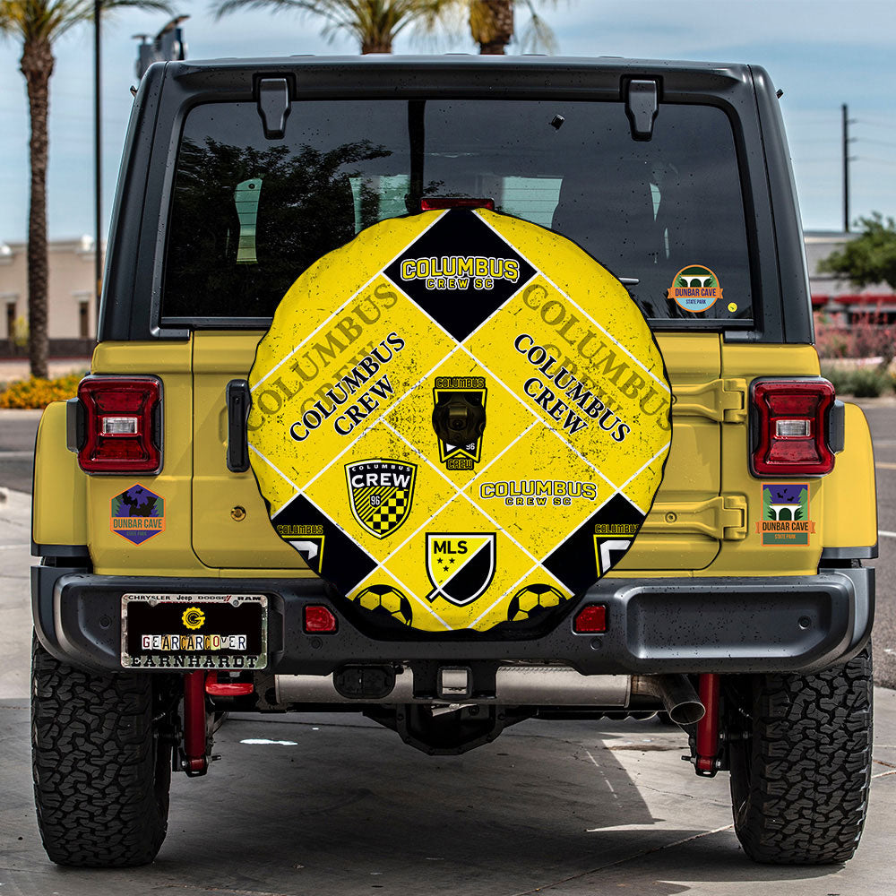 Columbus Crew Spare Tire Covers Camera Hole Sporty Team Collection - Gearcarcover - 2