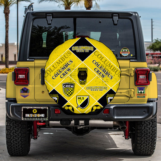 Columbus Crew Spare Tire Covers Camera Hole Sporty Team Collection - Gearcarcover - 2