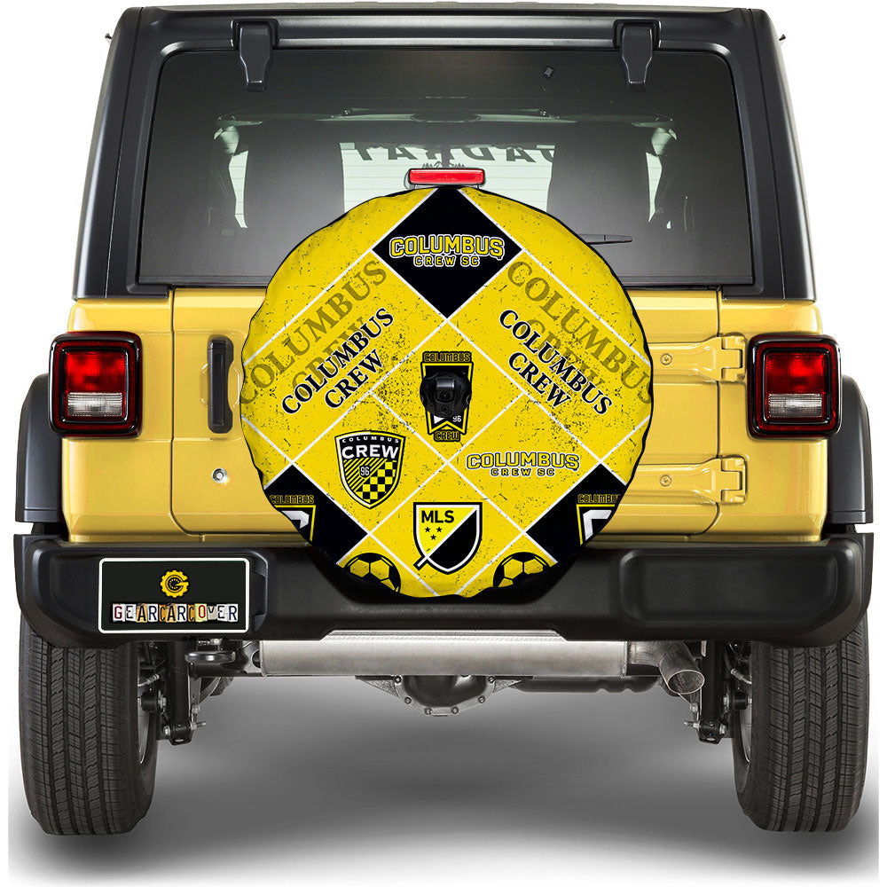 Columbus Crew Spare Tire Covers Camera Hole Sporty Team Collection - Gearcarcover - 1