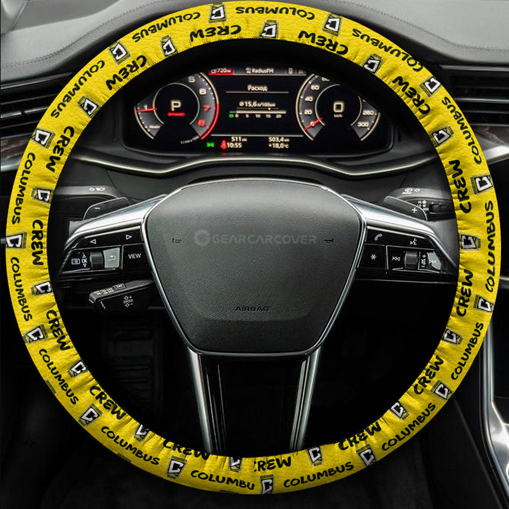 Columbus Crew Steering Wheel Cover Sporty Team Collection - Gearcarcover - 3