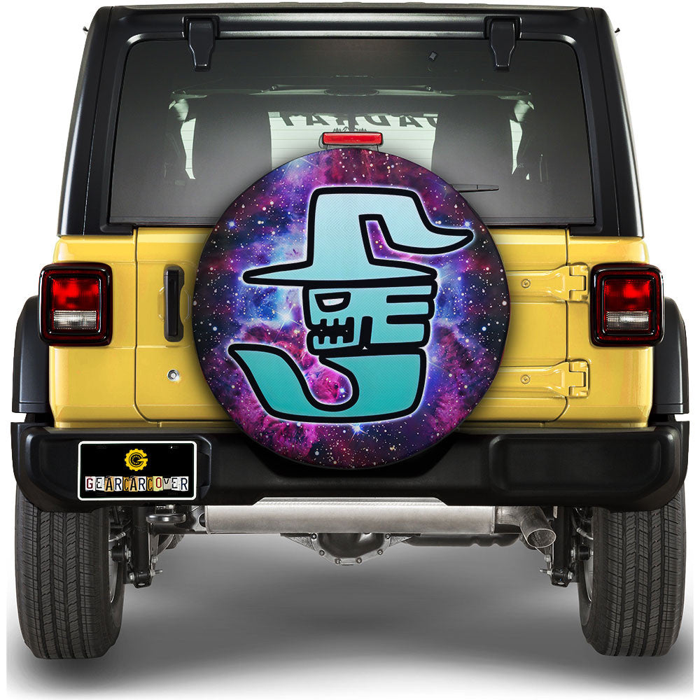 Crime Sorciere Symbol Spare Tire Cover Custom Galaxy Style - Gearcarcover - 1