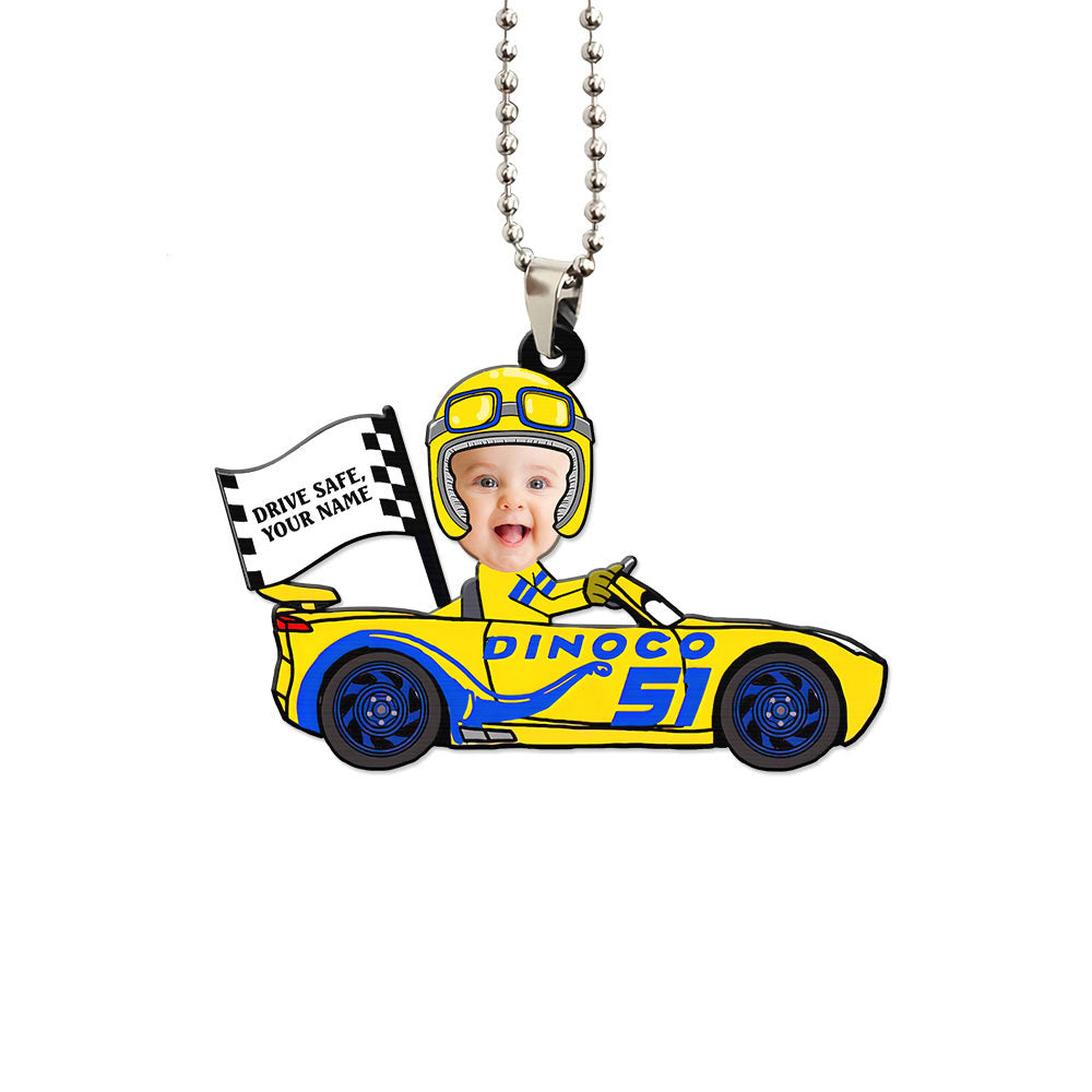Cruz Ramirez Ornament Personalized Baby With Helmet Collection - Gearcarcover - 1