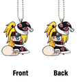 Cute Padoru Deidara Ornament Custom Akatsuki Member Anime Car Interior Accessories Christmas - Gearcarcover - 4