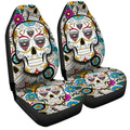 D C United Car Seat Covers Custom Sugar Skull Car Accessories - Gearcarcover - 3