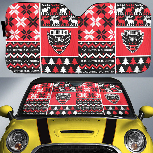 D C United Car Sunshade Custom Ugly Style Car Accessories - Gearcarcover - 1