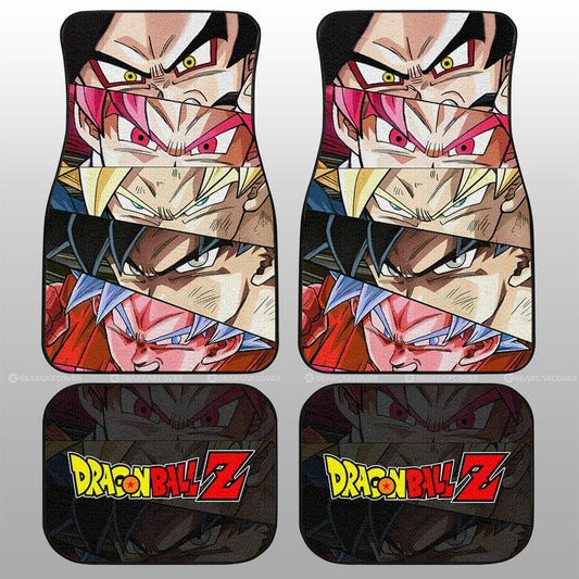 DBZ Super Saiyan Eyes Car Floor Mats Custom Anime Car Accessories - Gearcarcover - 1