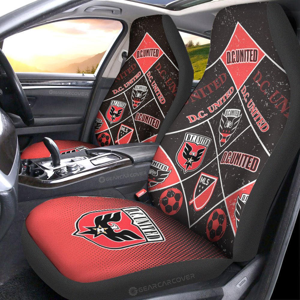 DC United Car Seat Covers Sporty Team Collection - Gearcarcover - 1