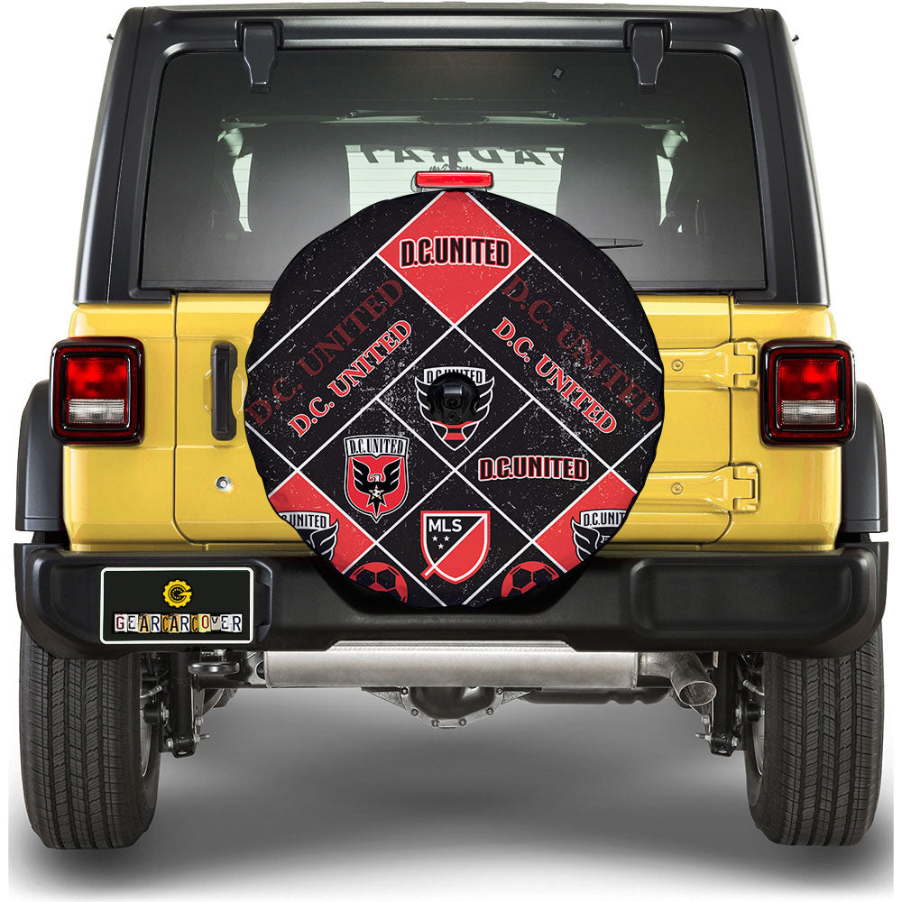 DC United Spare Tire Covers Camera Hole Sporty Team Collection - Gearcarcover - 1