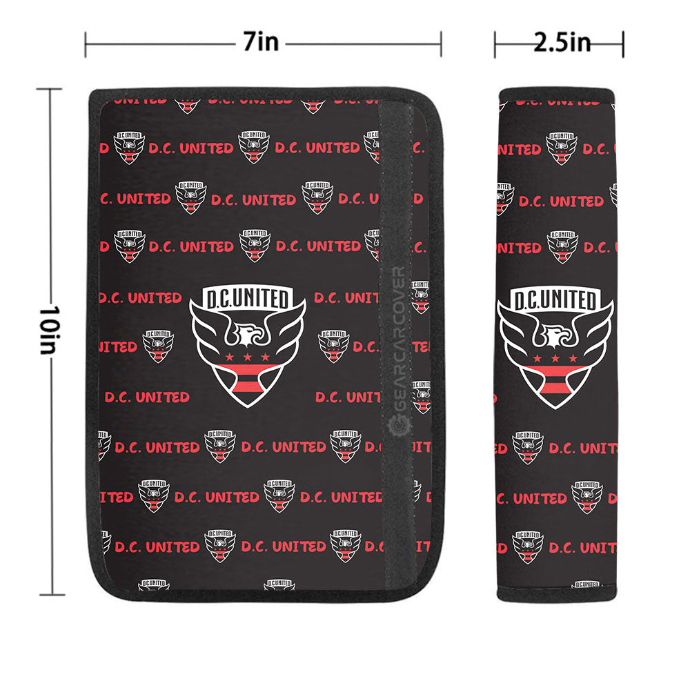 D.C. United Seat Belt Covers Sporty Team Collection - Gearcarcover - 1