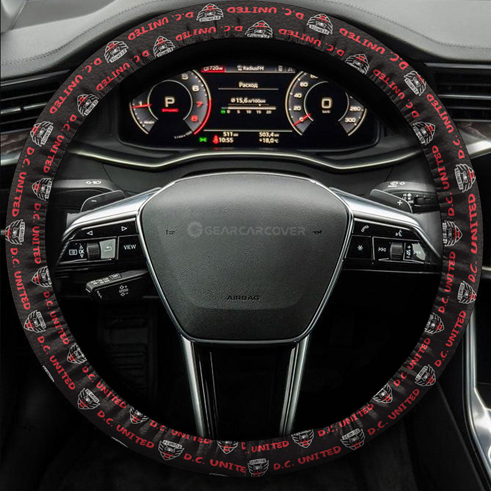 D.C. United Steering Wheel Cover Sporty Team Collection - Gearcarcover - 3