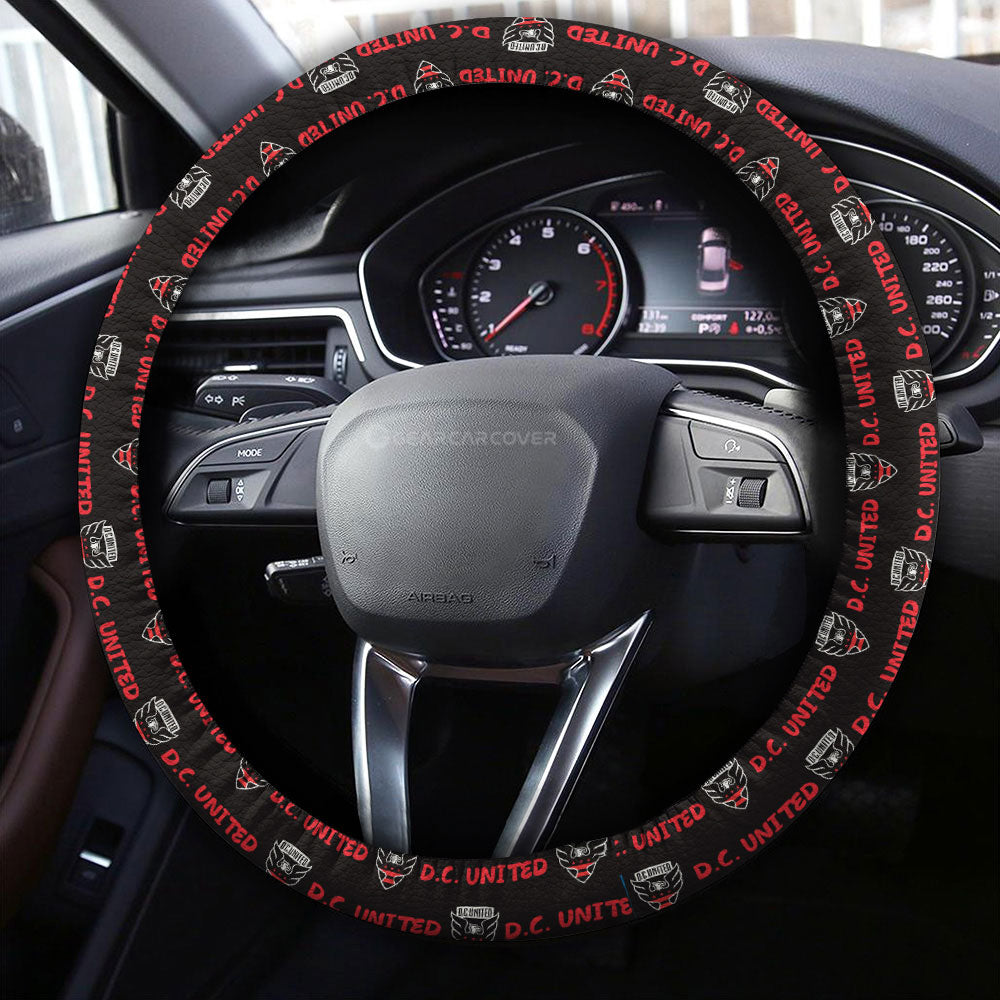D.C. United Steering Wheel Cover Sporty Team Collection - Gearcarcover - 4