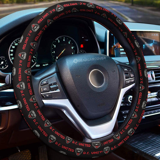 D.C. United Steering Wheel Cover Sporty Team Collection - Gearcarcover - 1