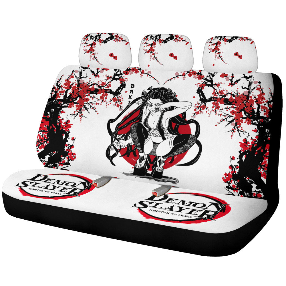 Daki Car Back Seat Covers Custom Japan Style Demon Slayer Anime Car Accessories - Gearcarcover - 1