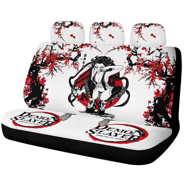Daki Car Back Seat Covers Custom Japan Style Demon Slayer Anime Car Accessories - Gearcarcover - 1