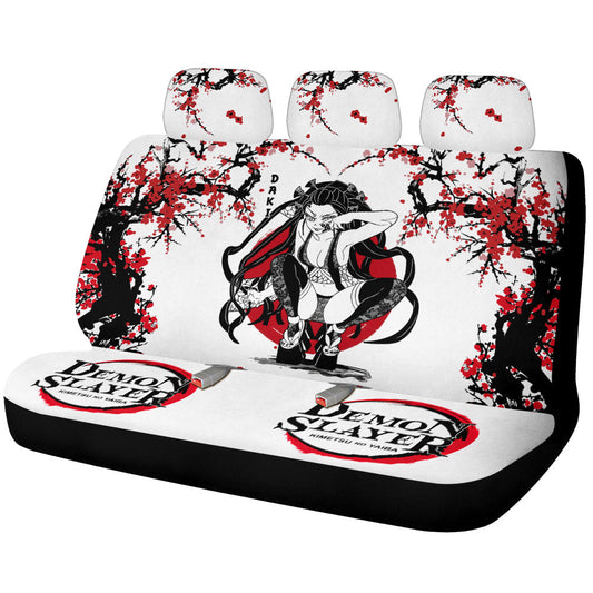 Daki Car Back Seat Covers Custom Japan Style Demon Slayer Anime Car Accessories - Gearcarcover - 1