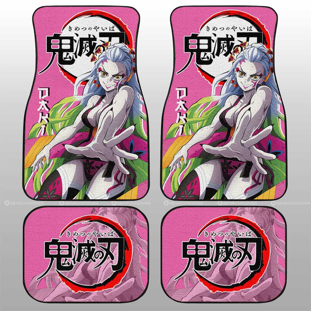 Daki Car Floor Mats Custom Demon Slayer Anime Car Accessories - Gearcarcover - 1