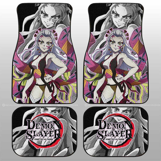 Daki Car Floor Mats Custom Demon Slayer Anime Car Accessories - Gearcarcover - 1