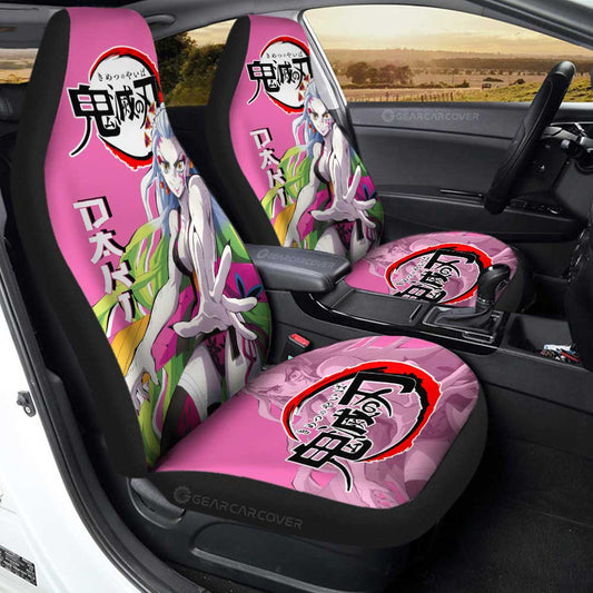 Daki Car Seat Covers Custom Demon Slayer Anime Car Accessories - Gearcarcover - 2