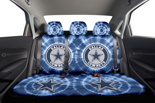 Dallas Cowboys Car Back Seat Covers Custom Tie Dye Car Accessories - Gearcarcover - 2