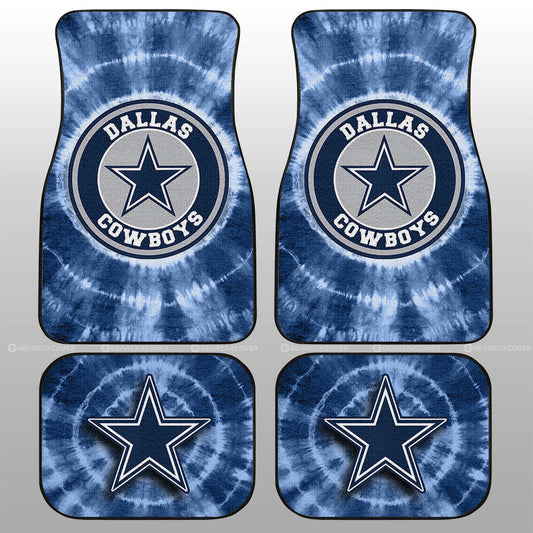Dallas Cowboys Car Floor Mats Custom Tie Dye Car Accessories - Gearcarcover - 1
