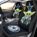 Dallas Cowboys Car Seat Covers Baby Yoda Car Accessories For Fan - Gearcarcover - 1