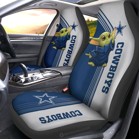 Dallas Cowboys Car Seat Covers Baby Yoda Car Accessories - Gearcarcover - 2
