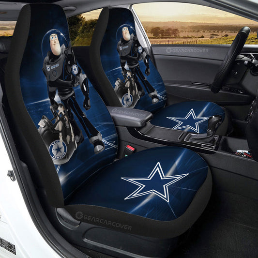 Dallas Cowboys Car Seat Covers Buzz Lightyear Car Accessories For Fan - Gearcarcover - 2