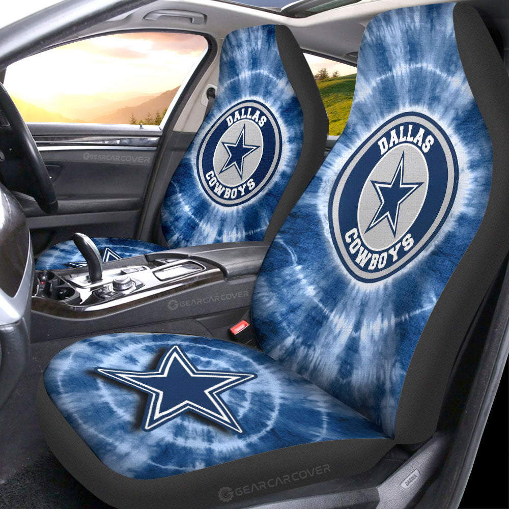 Dallas Cowboys Car Seat Covers Custom Tie Dye Car Accessories - Gearcarcover - 1