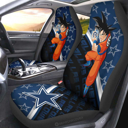 Dallas Cowboys Car Seat Covers Goku Car Decorations For Fans - Gearcarcover - 2