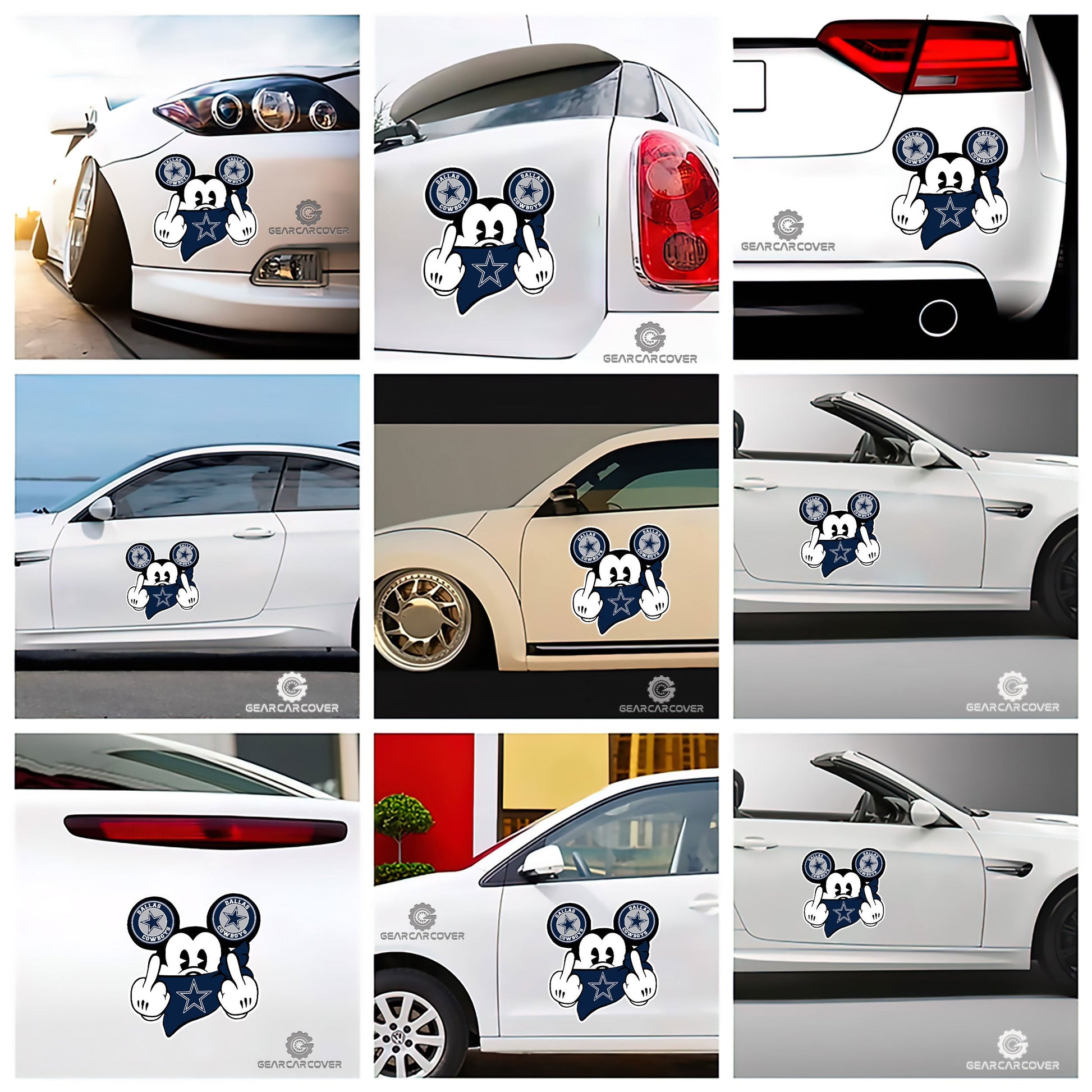 Dallas Cowboys Car Sticker Custom Car Accessories - Gearcarcover - 2