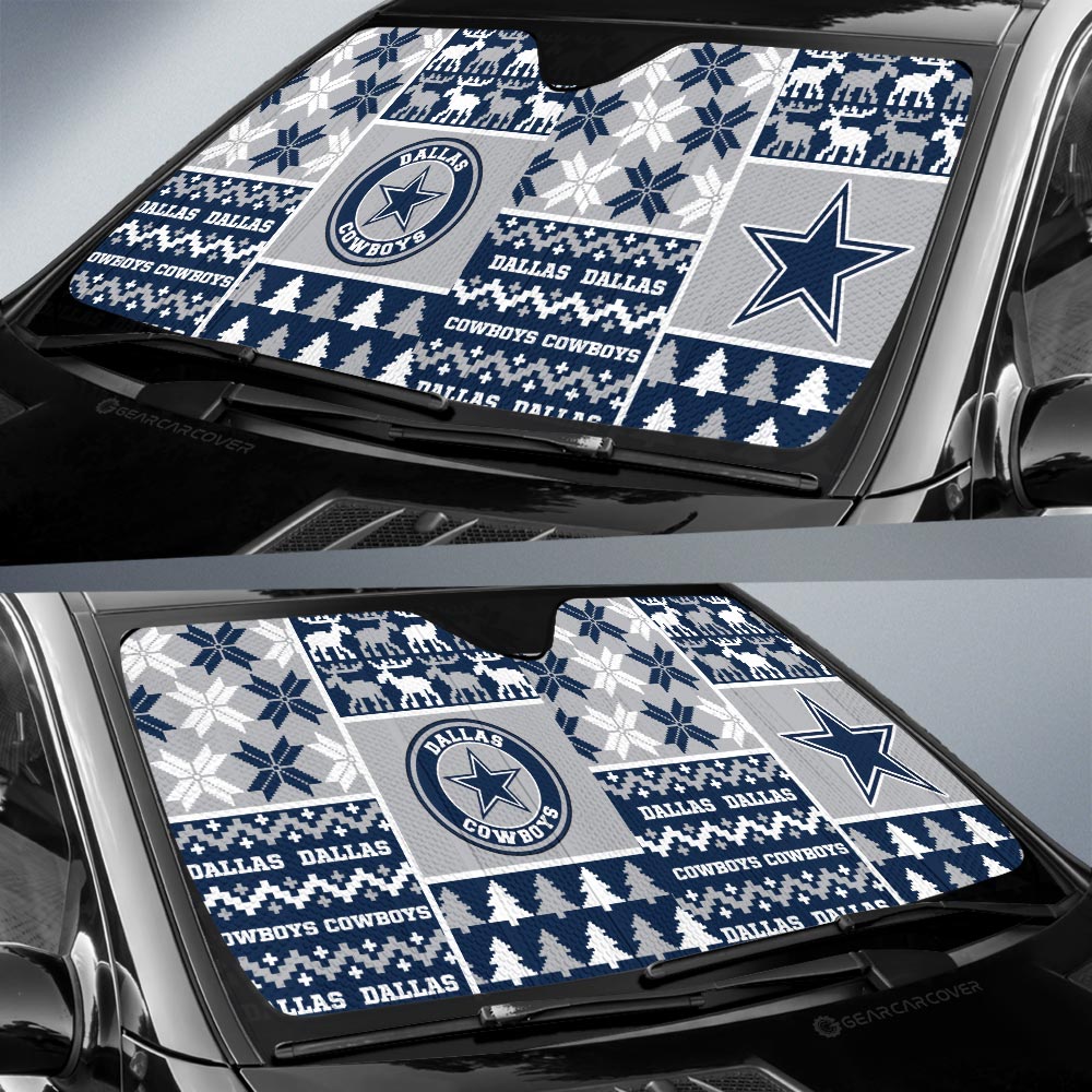 Dallas Cowboys Car Sunshade Custom Ugly Style Car Accessories - Gearcarcover - 2
