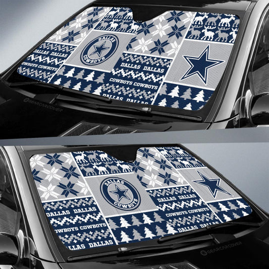 Dallas Cowboys Car Sunshade Custom Ugly Style Car Accessories - Gearcarcover - 2