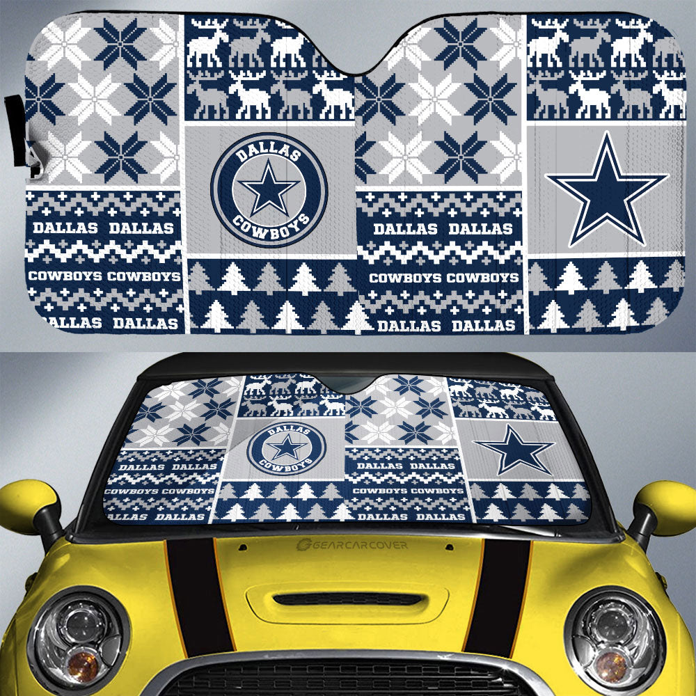 Dallas Cowboys Car Sunshade Custom Ugly Style Car Accessories - Gearcarcover - 1