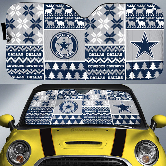 Dallas Cowboys Car Sunshade Custom Ugly Style Car Accessories - Gearcarcover - 1