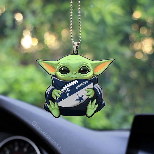 Dallas Cowboys Ornament Baby Yoda Car Accessories - Gearcarcover - 2